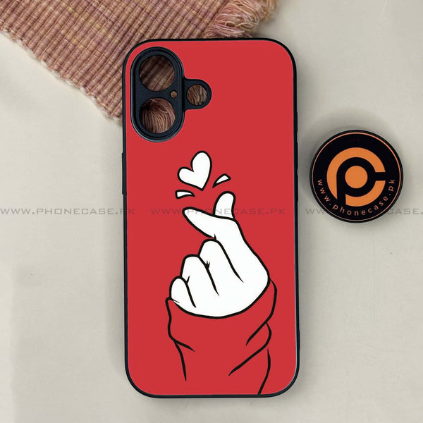 Finger Heart BTS - HQ Ultra Shine Premium Metal Phone Case All Models