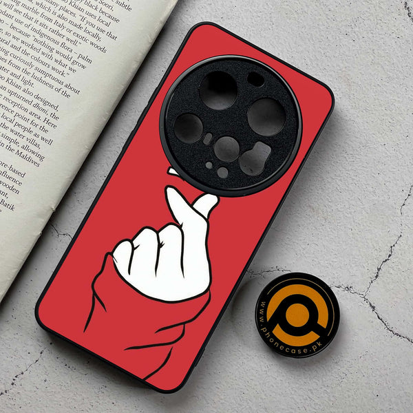 Xiaomi 15 Ultra - Finger Heart BTS - Premium Metal Printed Soft Bumper Shockproof Case