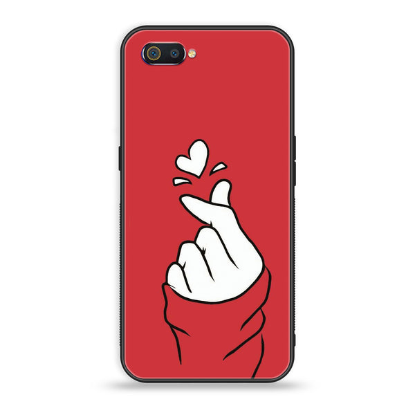 Oppo Realme C2 - Finger Heart BTS - Premium Printed Glass Case