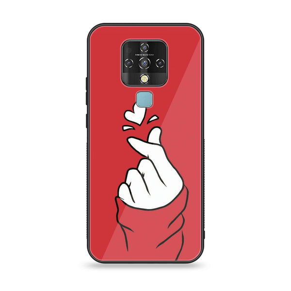 Tecno Camon 16 - Finger Heart BTS - Premium Printed Glass Case