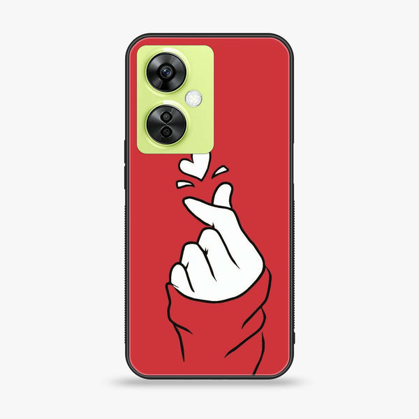 OnePlus Nord CE 3 Lite - Finger Heart BTS - Premium Printed soft Bumper shock Proof Case