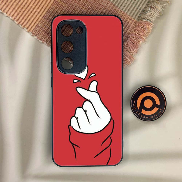 Tecno Spark 40 Pro Plus -  Finger Heart BTS - Premium Metal Printed soft Bumper shock Proof Case