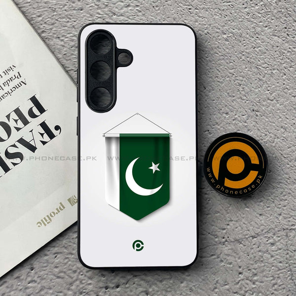 Pakistani Flag Design 11 - Premium Metal Phone Case All Models