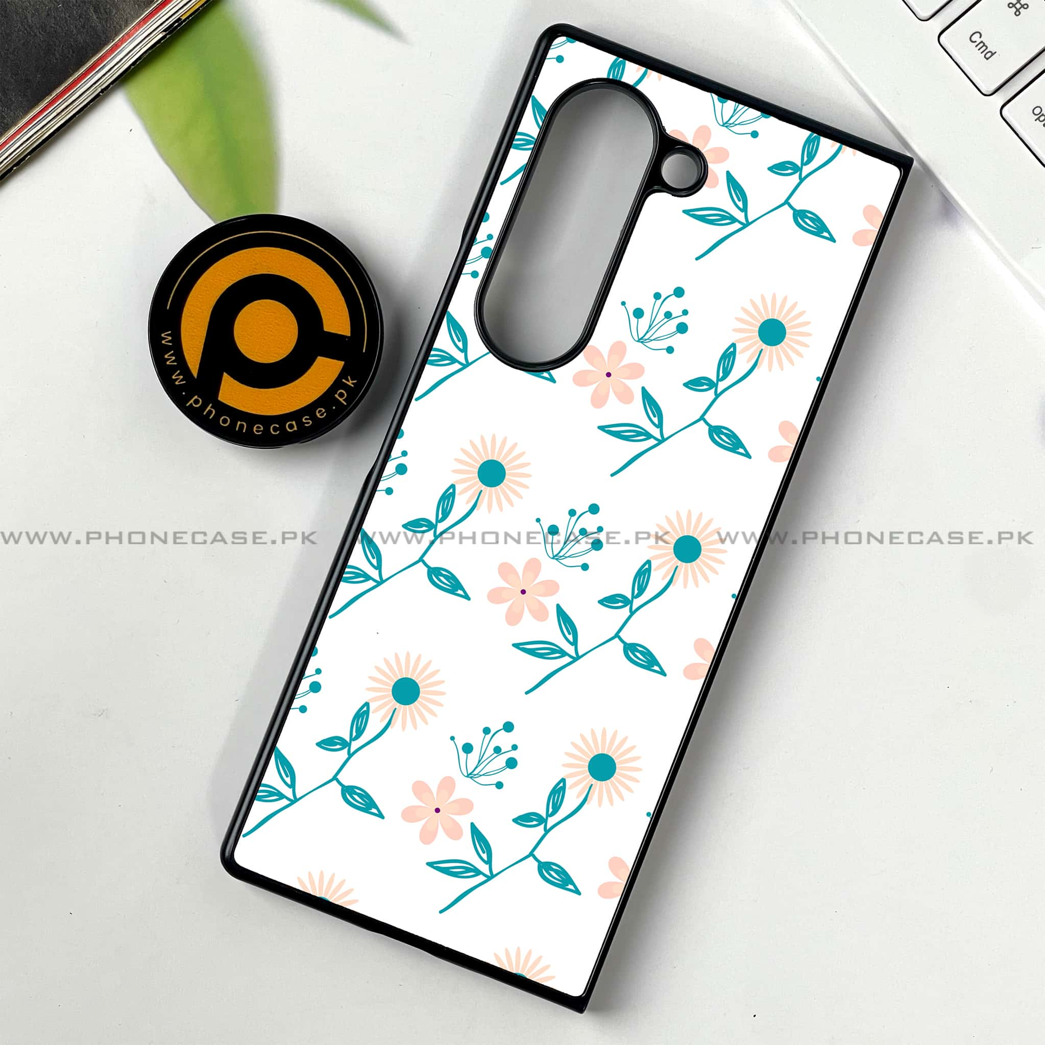 Samsung Galaxy Z Fold 6 - Floral Design Series 2.0 - Premium Printed Metal soft Bumper shock Proof Case