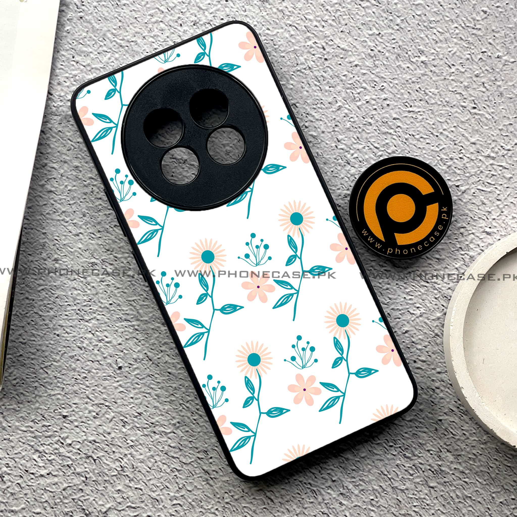 Realme 13 Pro Plus - Floral Design Series 2.0 - Premium Printed Metal soft Bumper shock Proof Case