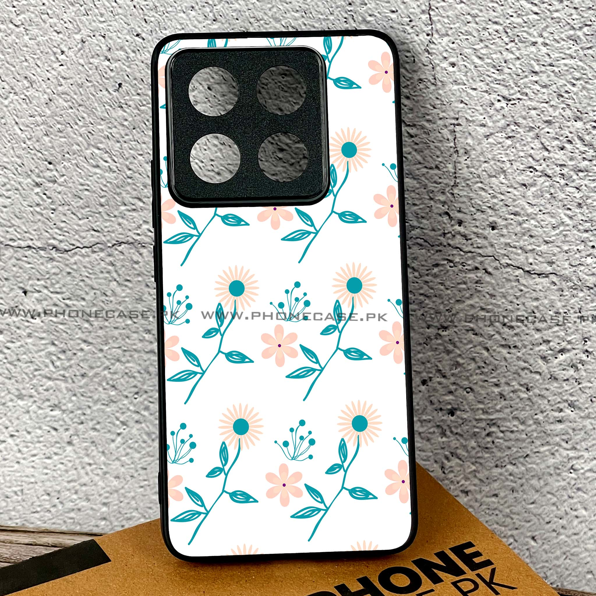 Xiaomi 14T - Floral Design Series 2.0 - Premium Printed Glass soft Bumper shock Proof Case