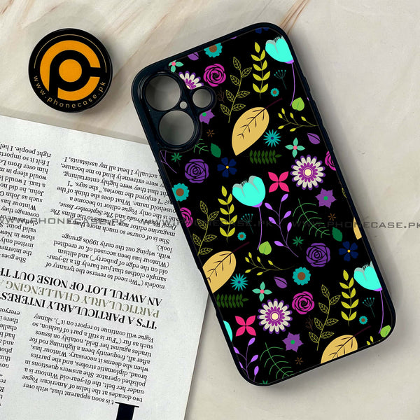 iPhone 16 Plus -     Floral Design Series 2.0 - Premium Metal Printed soft Bumper shock Proof Case