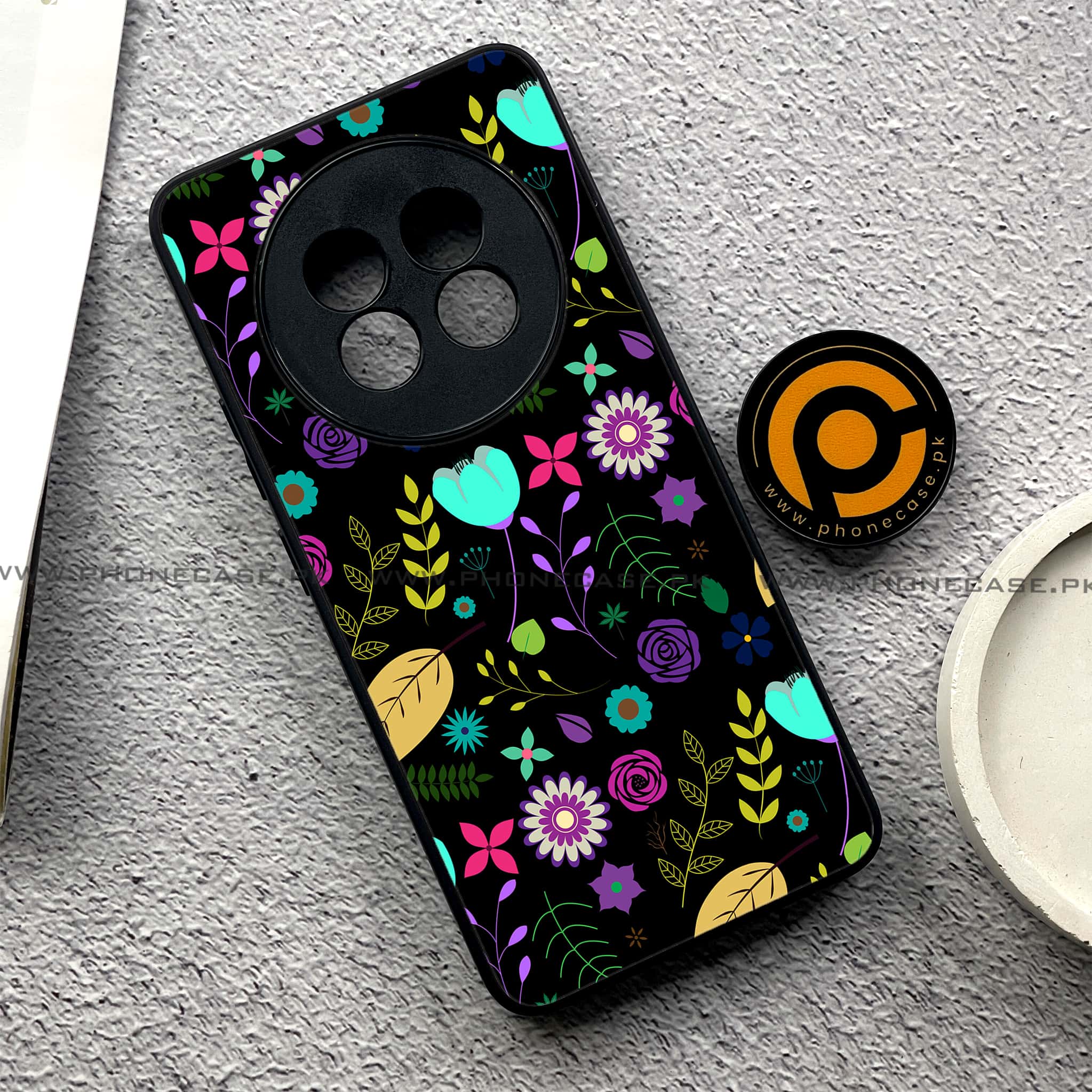 Realme 13 Pro Plus - Floral Design Series 2.0 - Premium Printed Metal soft Bumper shock Proof Case