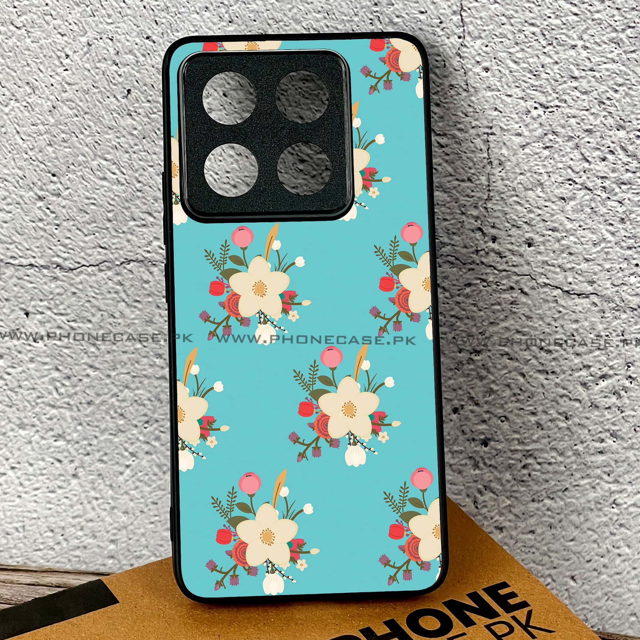 Xiaomi 14T - Floral Design Series 2.0 - Premium Printed Glass soft Bumper shock Proof Case