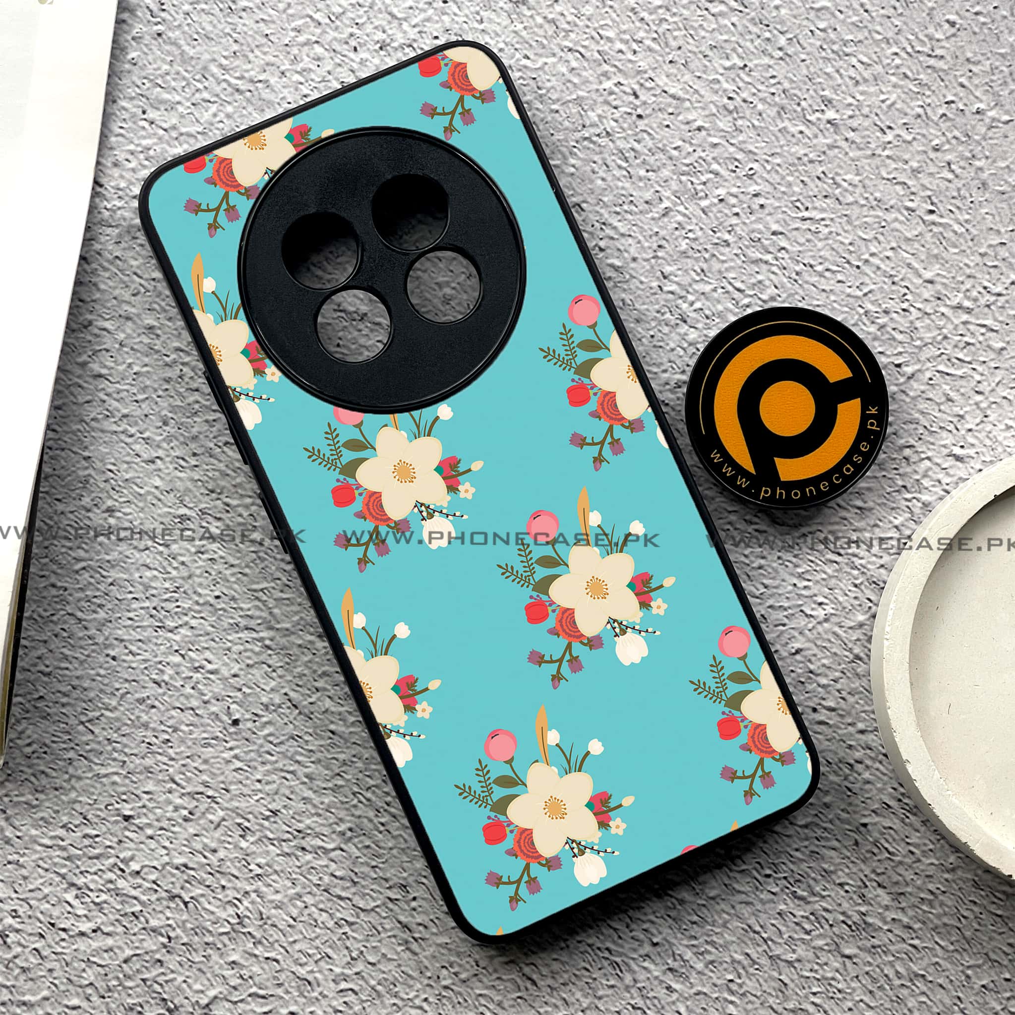 Realme 13 Pro Plus - Floral Design Series 2.0 - Premium Printed Metal soft Bumper shock Proof Case