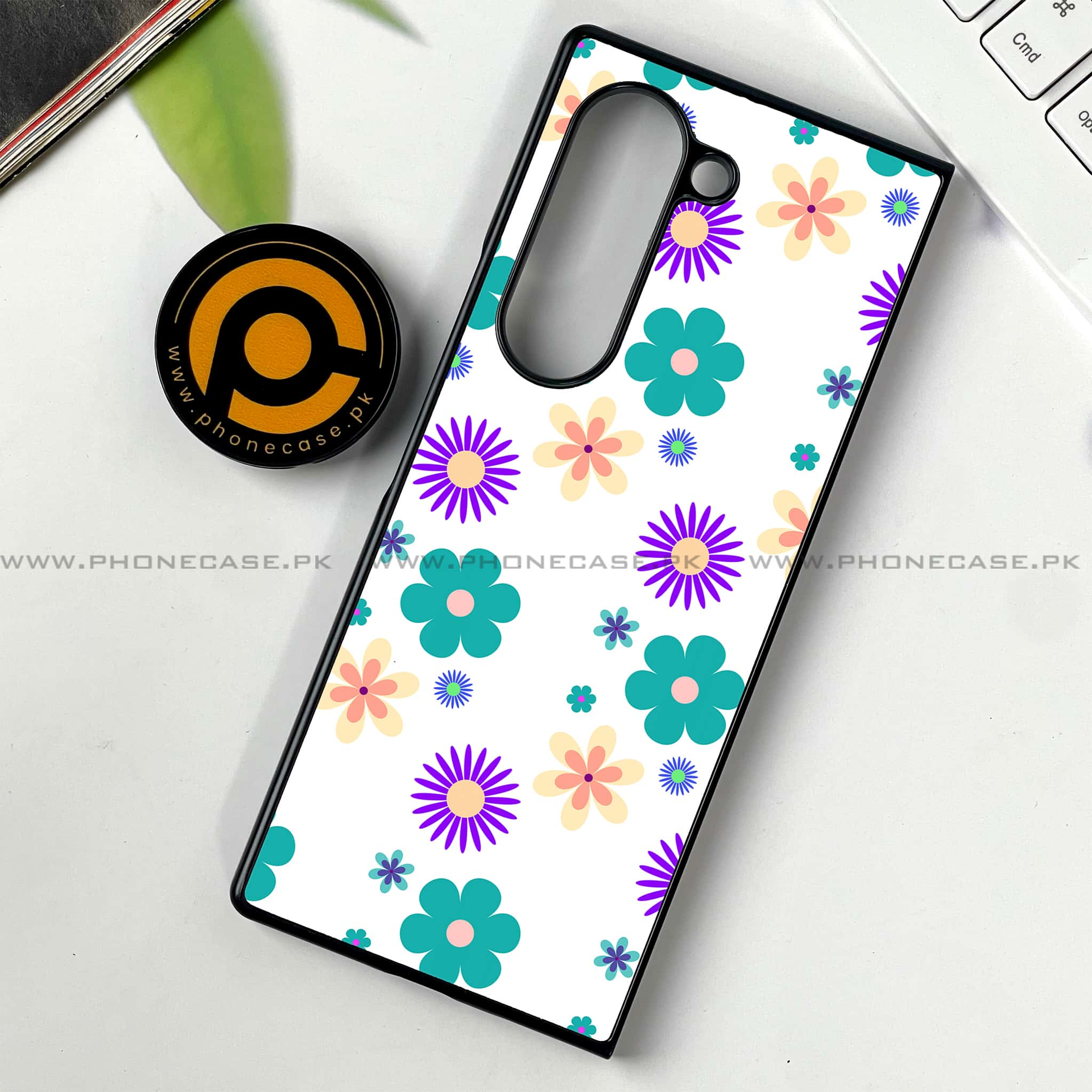 Samsung Galaxy Z Fold 6 - Floral Design Series 2.0 - Premium Printed Metal soft Bumper shock Proof Case