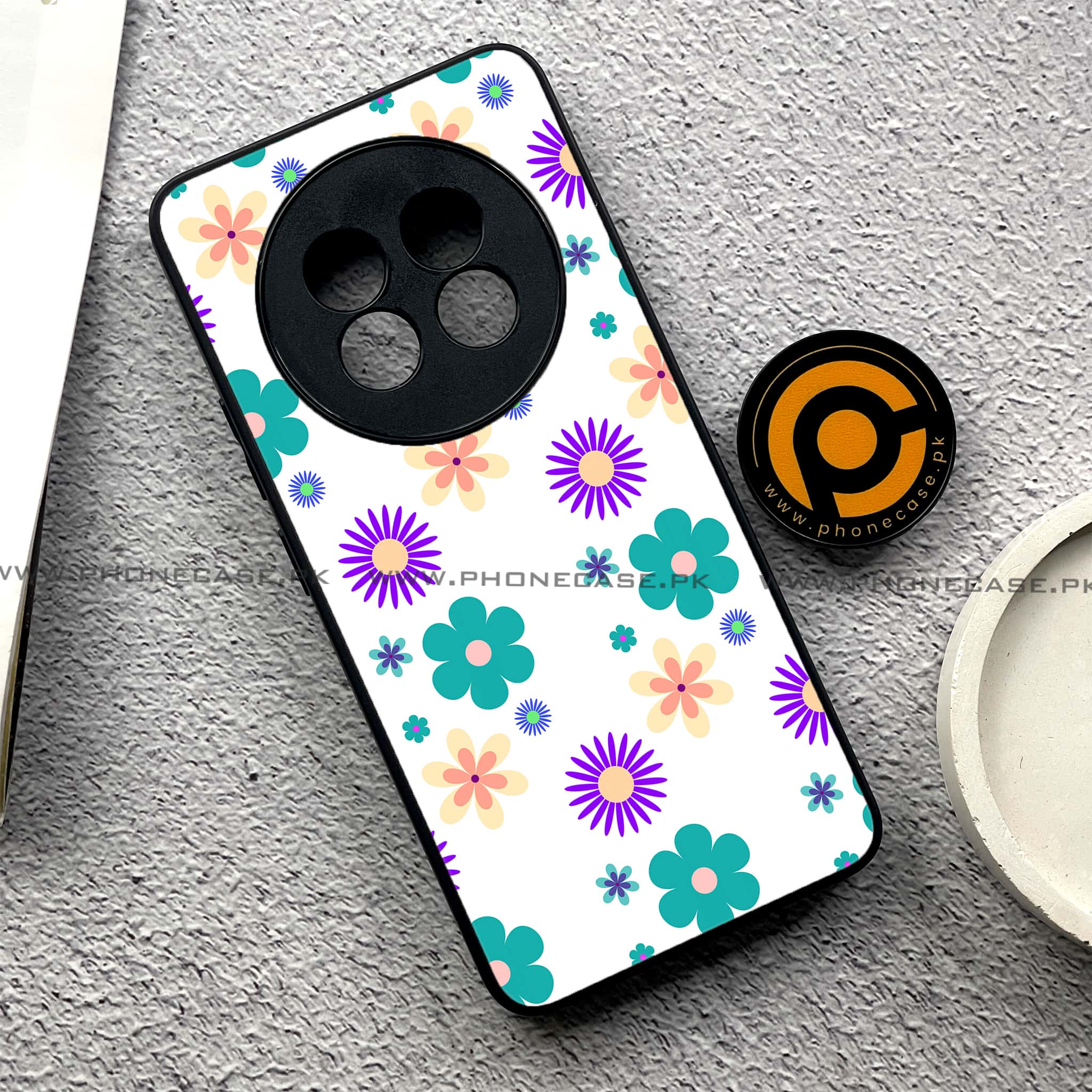 Realme 13 Pro Plus - Floral Design Series 2.0 - Premium Printed Metal soft Bumper shock Proof Case