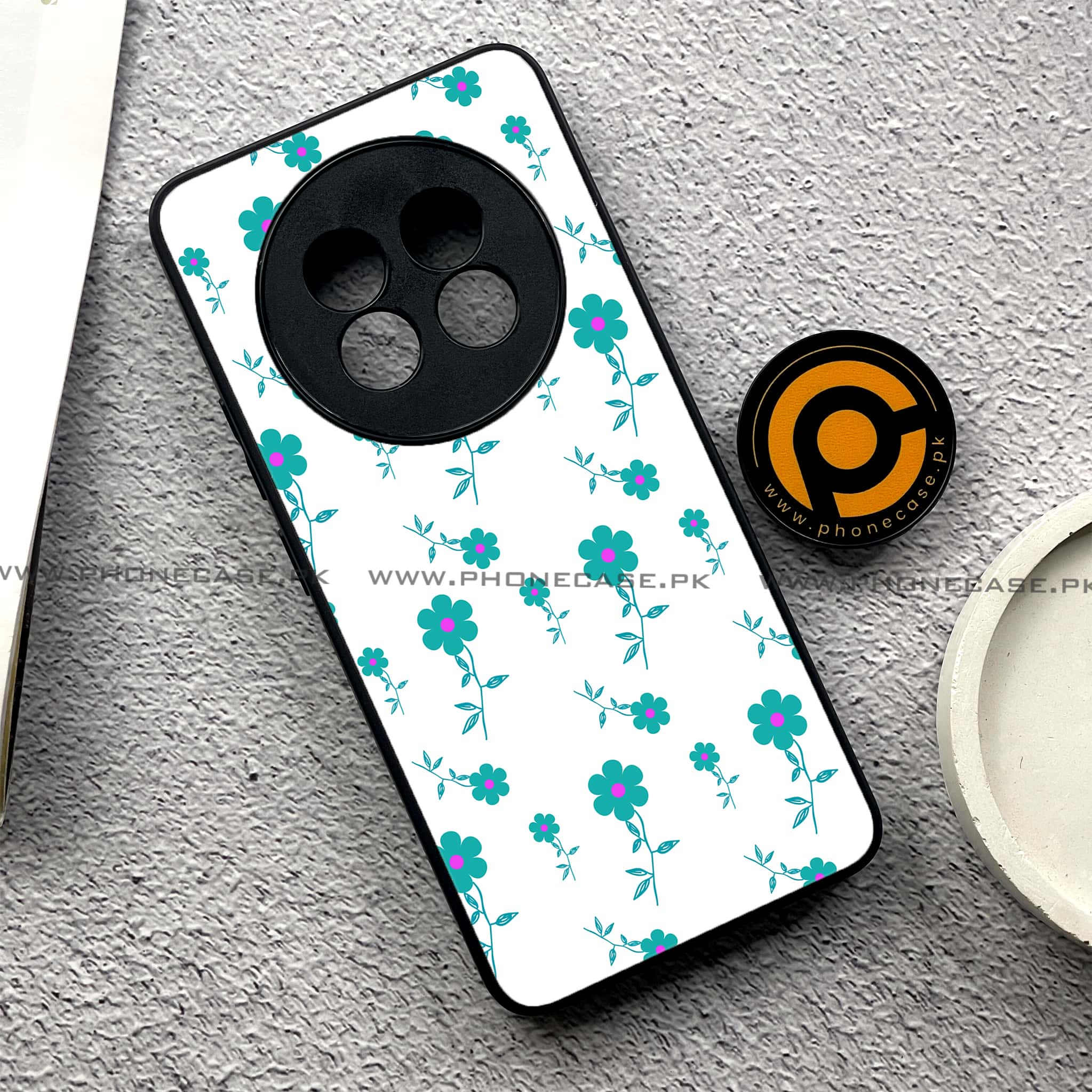 Realme 13 Pro Plus - Floral Design Series 2.0 - Premium Printed Metal soft Bumper shock Proof Case