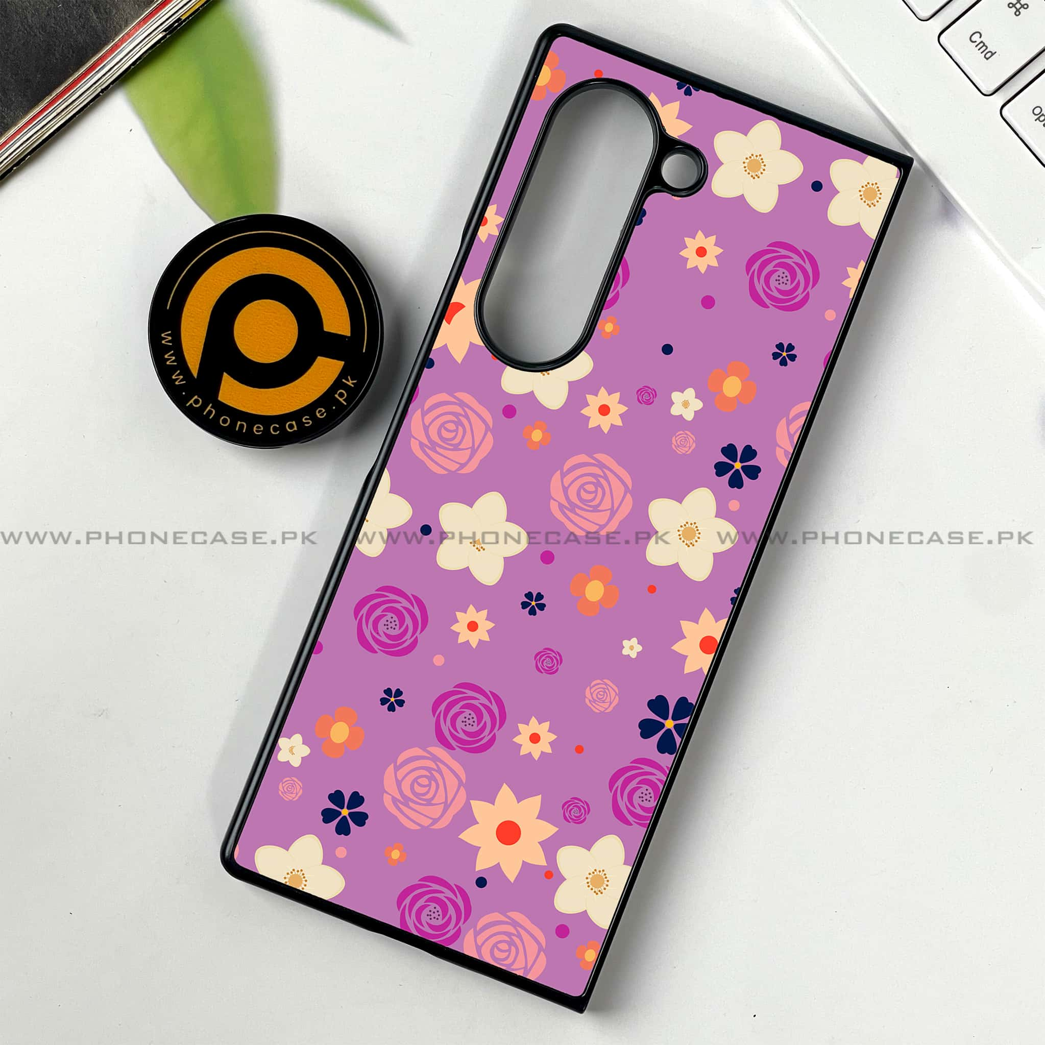 Samsung Galaxy Z Fold 6 - Floral Design Series 2.0 - Premium Printed Metal soft Bumper shock Proof Case