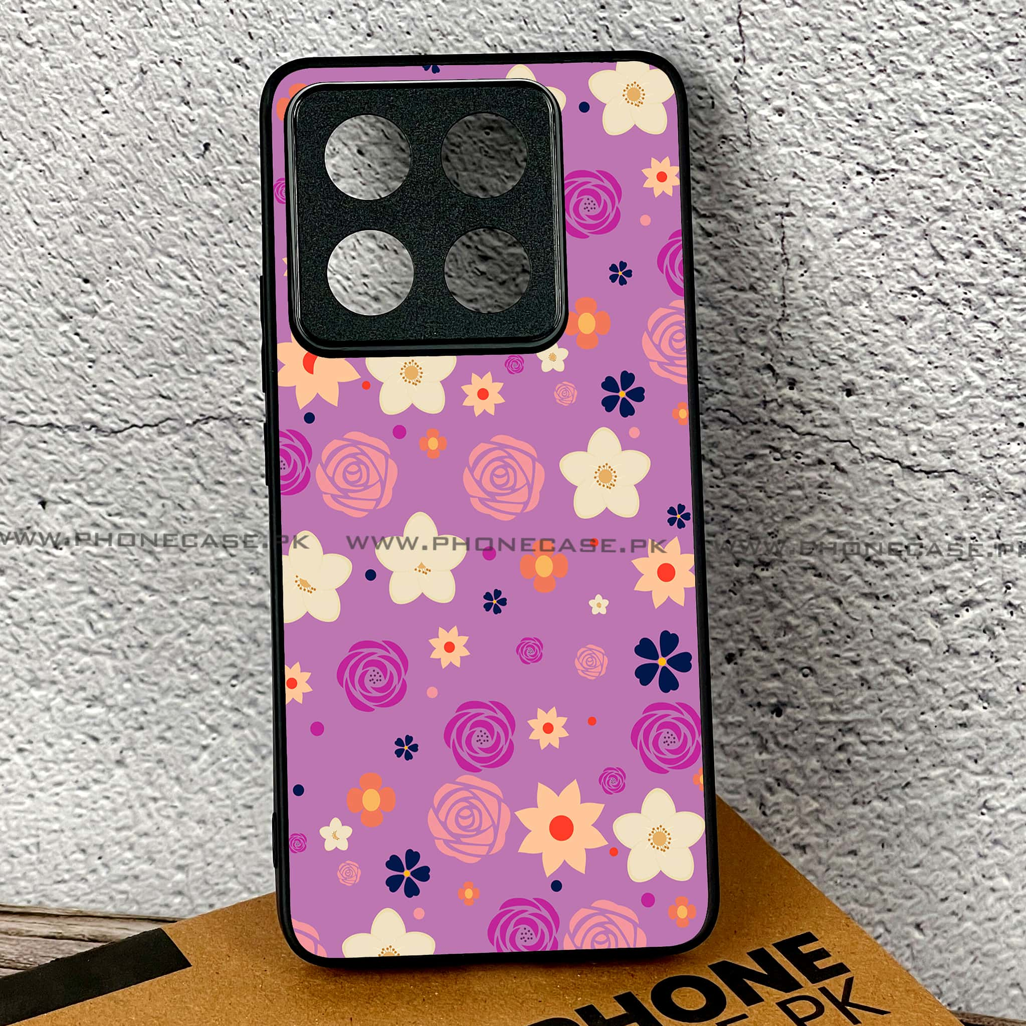 Xiaomi 14T - Floral Design Series 2.0 - Premium Printed Glass soft Bumper shock Proof Case