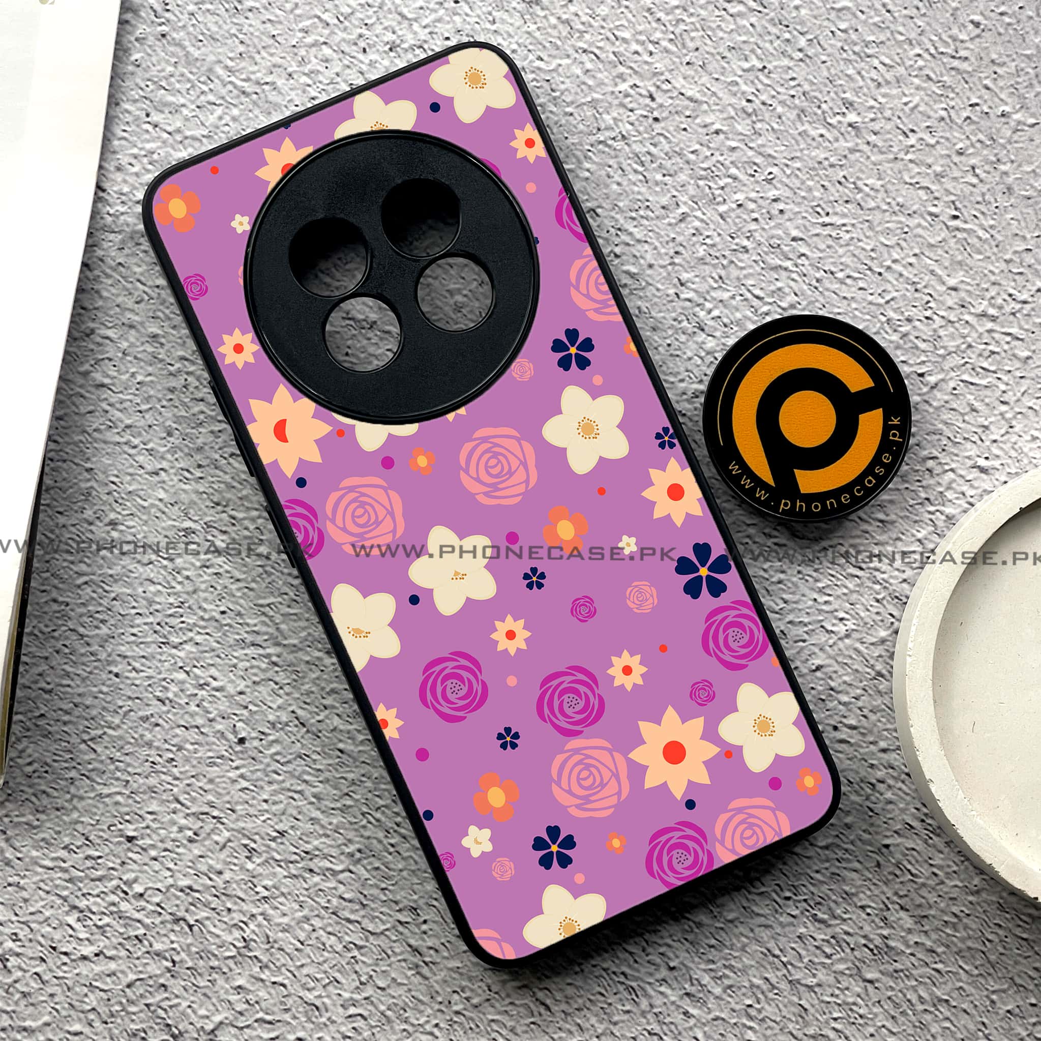 Realme 13 Pro Plus - Floral Design Series 2.0 - Premium Printed Metal soft Bumper shock Proof Case