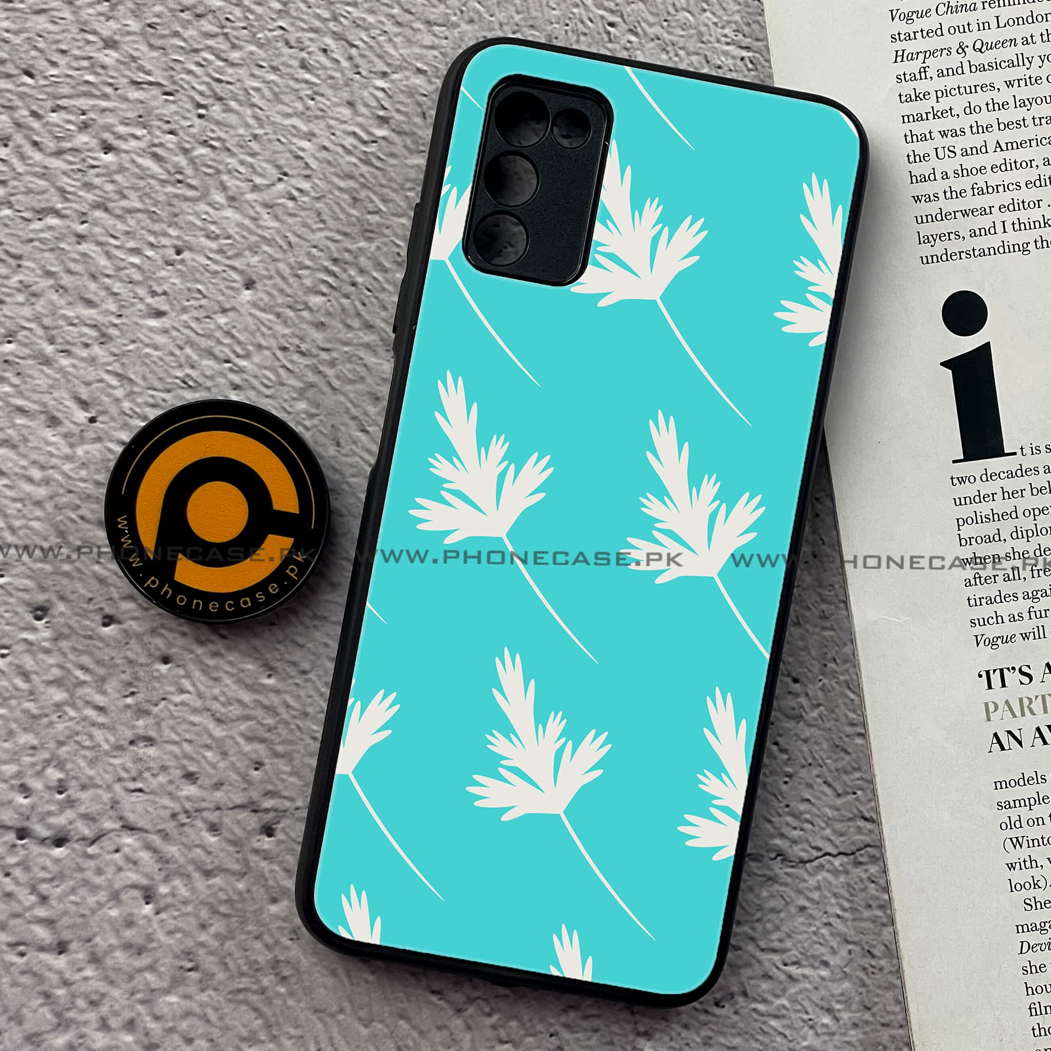 Samsung Galaxy A03s -  Floral Design Series 2.0 - Premium Printed Metal soft Bumper shock Proof Case