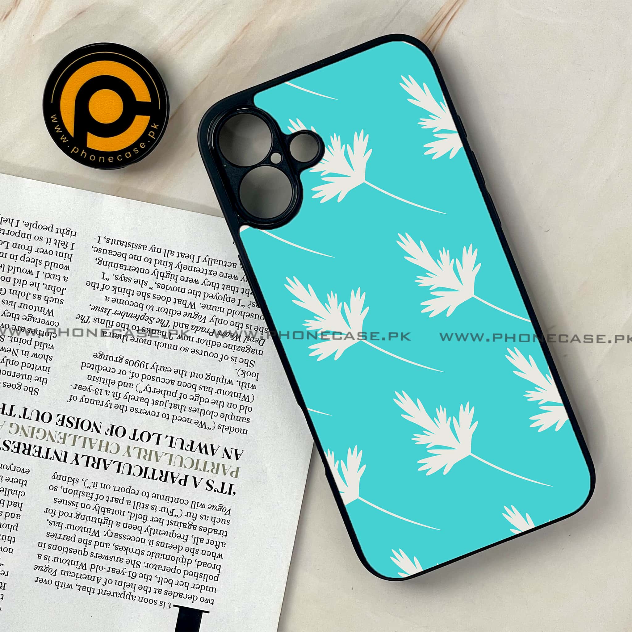 iPhone 16 Plus -     Floral Design Series 2.0 - Premium Metal Printed soft Bumper shock Proof Case