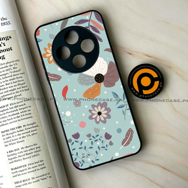 Oppo F27 Pro - Floral Series Design 5 - Premium Metal Printed soft Bumper Shock Proof Case