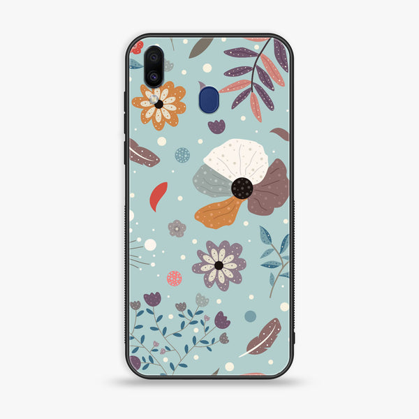 Samsung Galaxy M20 - Floral Series Design 5 - Premium Printed Glass Case
