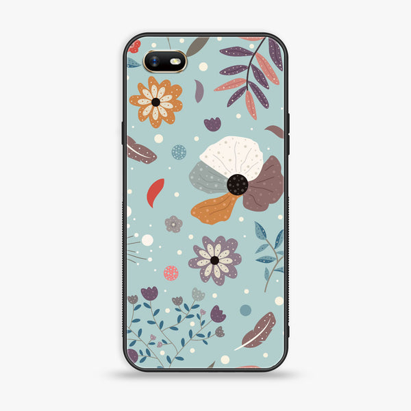 Oppo A1k - Floral Series Design 5 - Premium Printed Glass Case