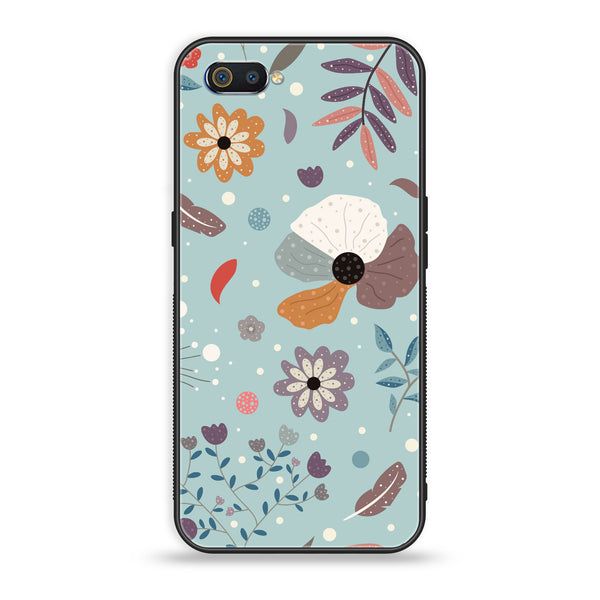 Oppo Realme C2 - Floral Series Design 5 - Premium Printed Glass Case