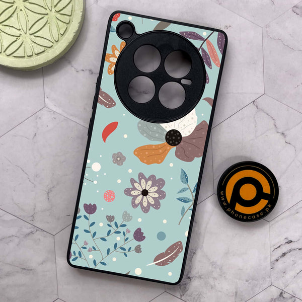 Infinix Zero 40 5G - Floral Series Design 5 - Premium Metal Printed soft Bumper shock Proof Case