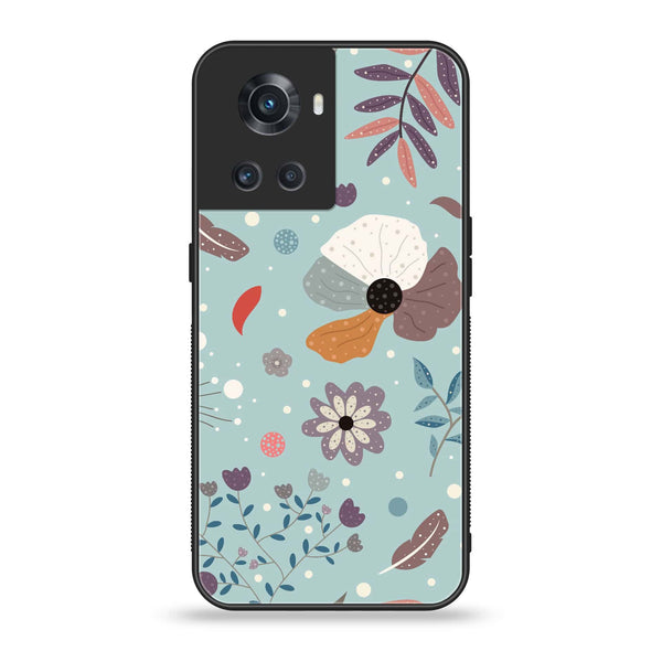 ONEPLUS ACE 5G - Floral Series Design 5 -  Premium Metal Printed soft Bumper Shock Proof Case