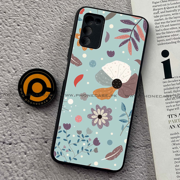 Samsung Galaxy A02s - Floral Series Design 5 - Premium Printed Metal Case