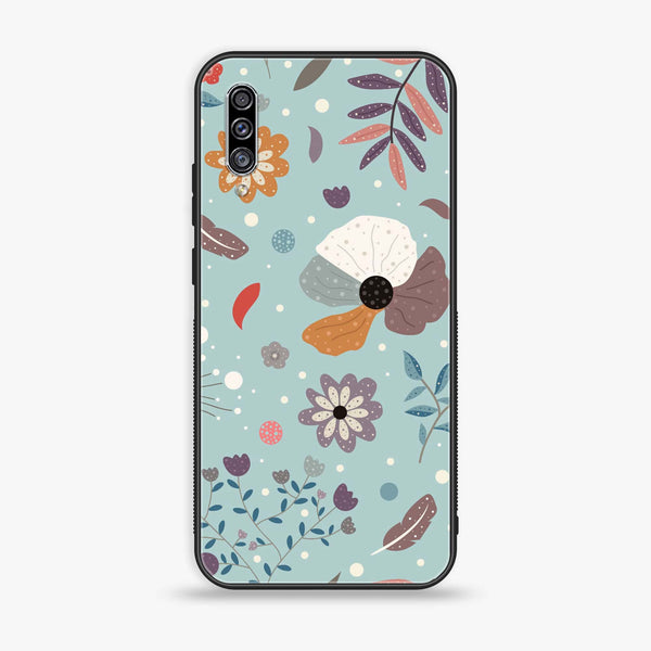 Galaxy A50 - Floral Series Design 5 - Premium Printed Glass soft Bumper shock Proof Case