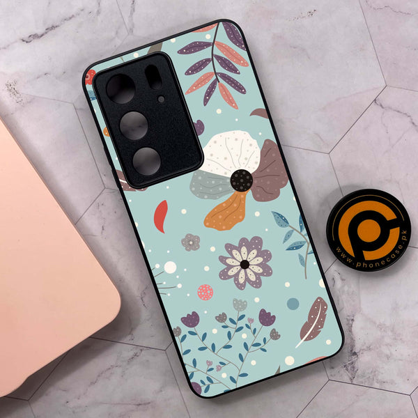 Realme C75 4G - Floral Series Design 5 - Premium Metal Printed soft Bumper shock Proof Case