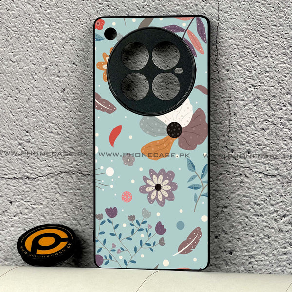 Infinix Zero 40  - Floral Series Design 5 - Premium Metal Printed soft Bumper shock Proof Case CS-47534