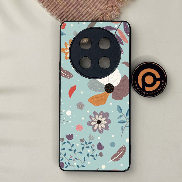 Honor X9c 5G - Floral Series Design 5 - Premium Metal Printed soft Bumper shock Proof Case