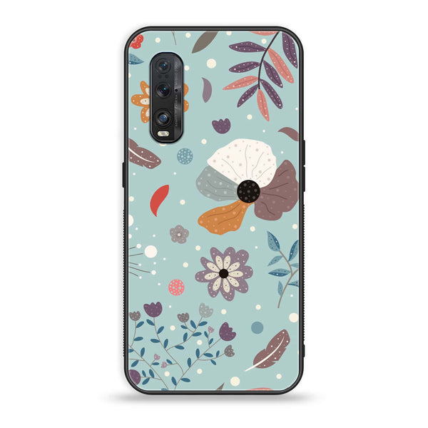 Oppo Find X2 - Floral Series Design 5 -  Premium Printed Metal soft Bumper shock Proof Case