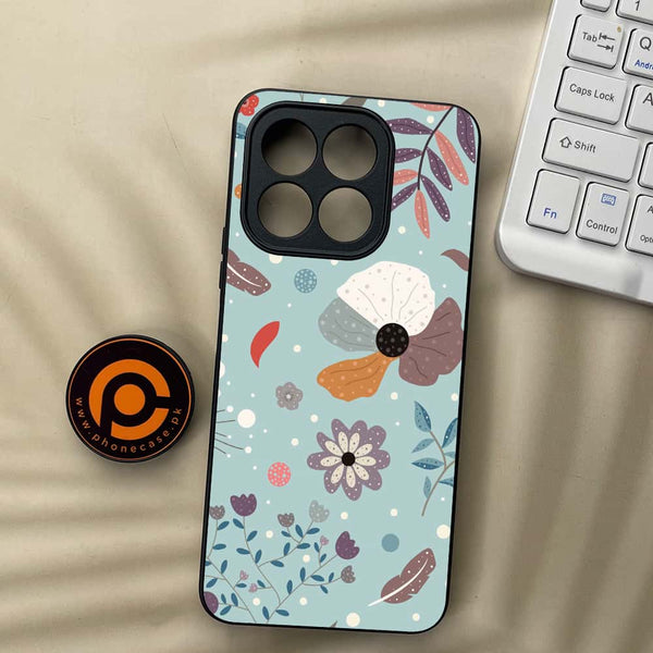 Honor X5b - Floral Series Design 5 - Premium Metal Printed soft Bumper shock Proof Case