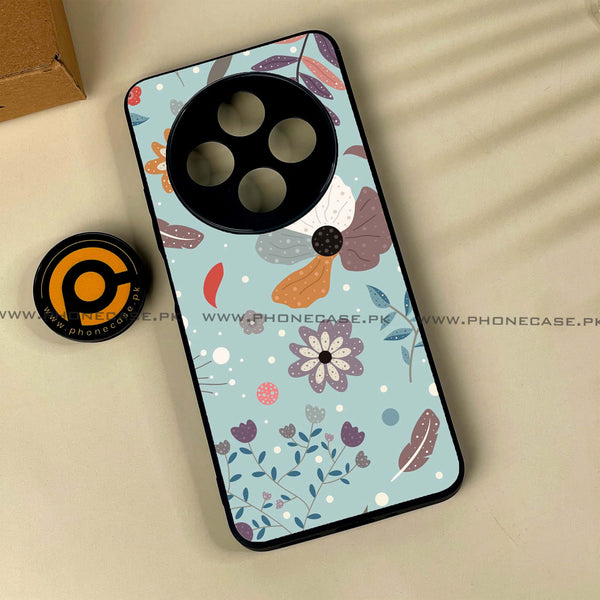 Xiaomi Poco C75 4G - Floral Series Design 5 -  Premium Printed Metal soft Bumper shock Proof Case