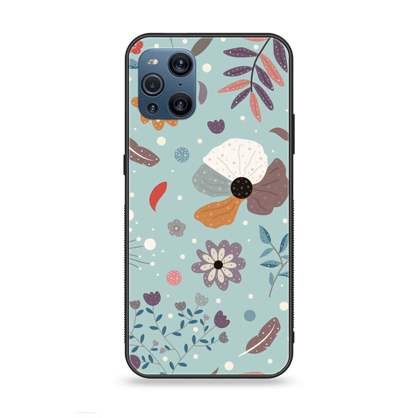 Oppo Find X3 - Floral Series Design 5 - Premium Printed Glass Case