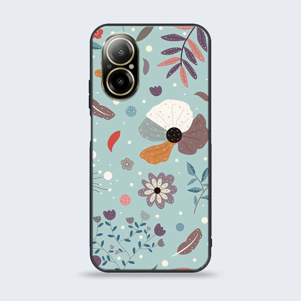 Realme C67 - Floral Series Design 5 -  Premium Printed Metal soft Bumper shock Proof Case