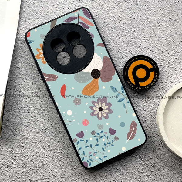 Realme 13 Pro Plus - Floral Series Design 5  - Premium Printed Metal soft Bumper shock Proof Case