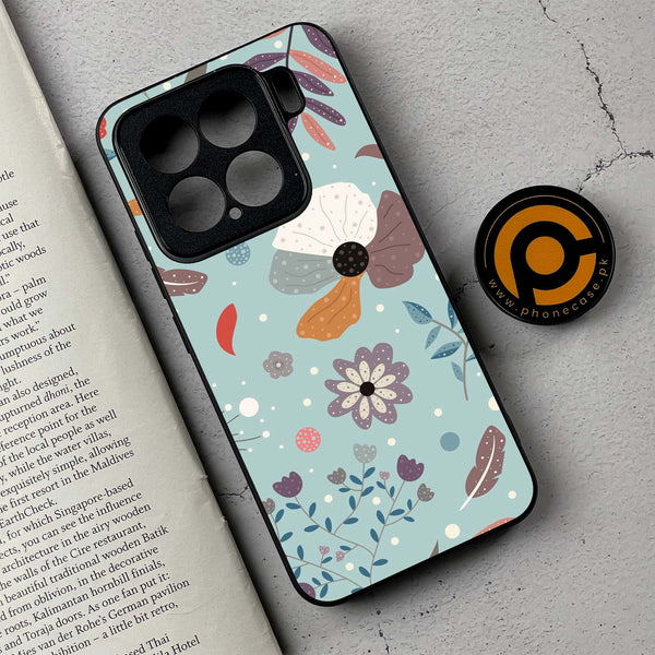 Xiaomi 15 - Floral Series Design 5 - Premium Metal Printed soft Bumper shock Proof Case