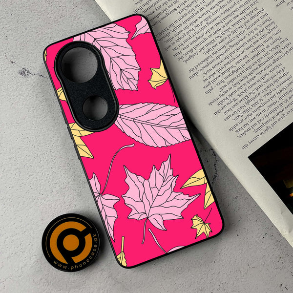 Vivo V50 - Floral Series Design 6 - Premium Metal Printed Soft Bumper Shockproof Case