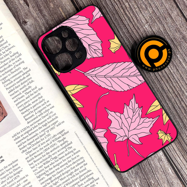 Xiaomi Redmi 12 - Floral Series Design 6 - Premium Printed Glass soft Bumper Shock Proof Case