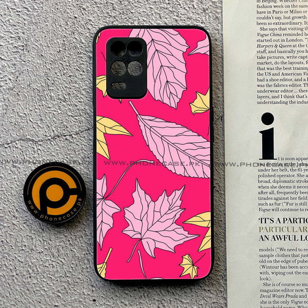 Realme Narzo 30 5G - Floral Series Design 6 -  Premium Printed Metal soft Bumper shock Proof Case