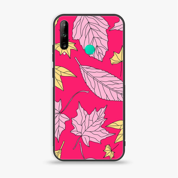 Huawei Y7p - Floral Series Design 6 - Premium Printed Glass soft Bumper Shock Proof Case