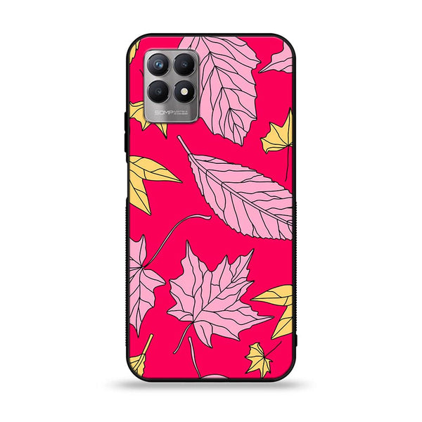 Realme Narzo 50 - Floral Series Design 6 - Premium Printed Glass soft Bumper shock Proof Case