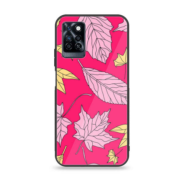 Infinix Note 10 Pro - Floral Series Design 6 - Premium Printed Glass soft Bumper Shock Proof Case