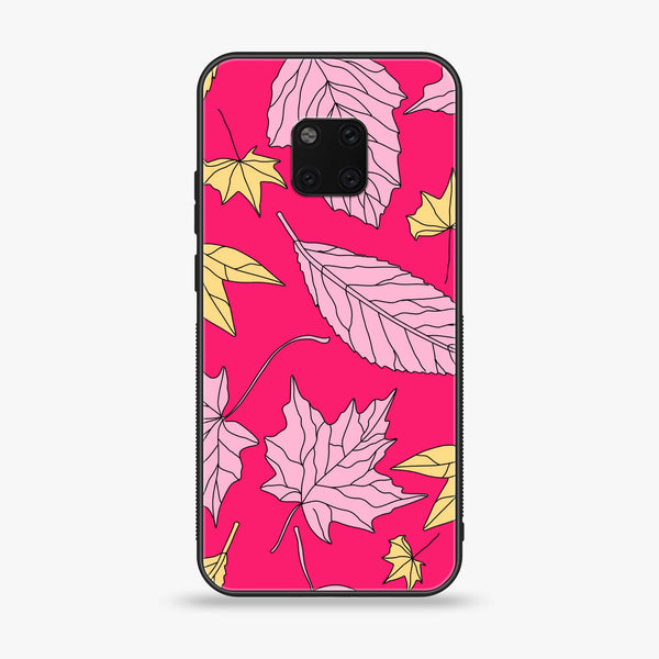 Huawei Mate 20 Pro - Floral Series Design 6 - Premium Printed Glass soft Bumper Shock Proof Case