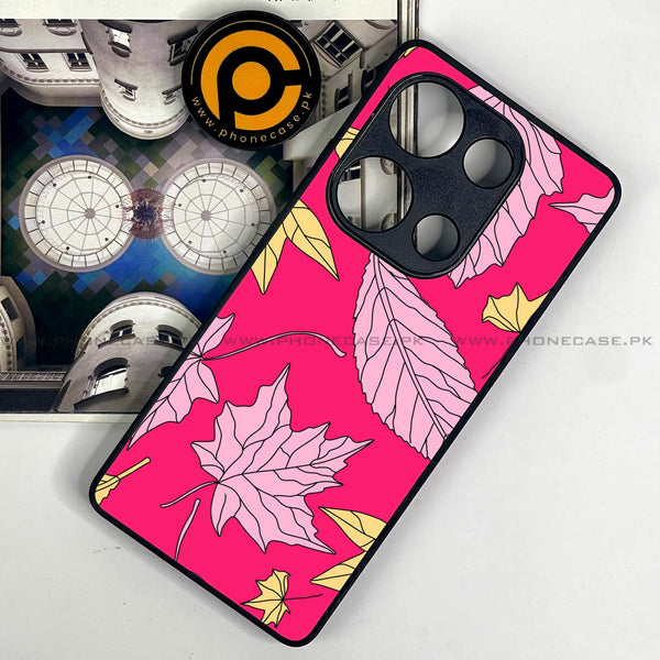 Redmi Note 13 Pro 4G - Floral Series Design 6 - Premium Metal Printed soft Bumper shock Proof Case  CS-30862