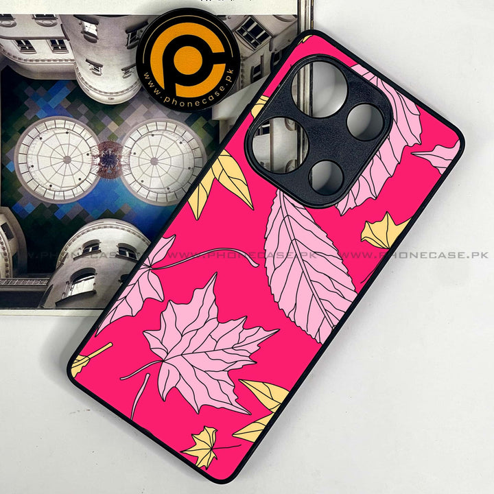 Redmi Note 13 Pro 4G - Floral Series Design 6 - Premium Metal Printed soft Bumper shock Proof Case  CS-30862