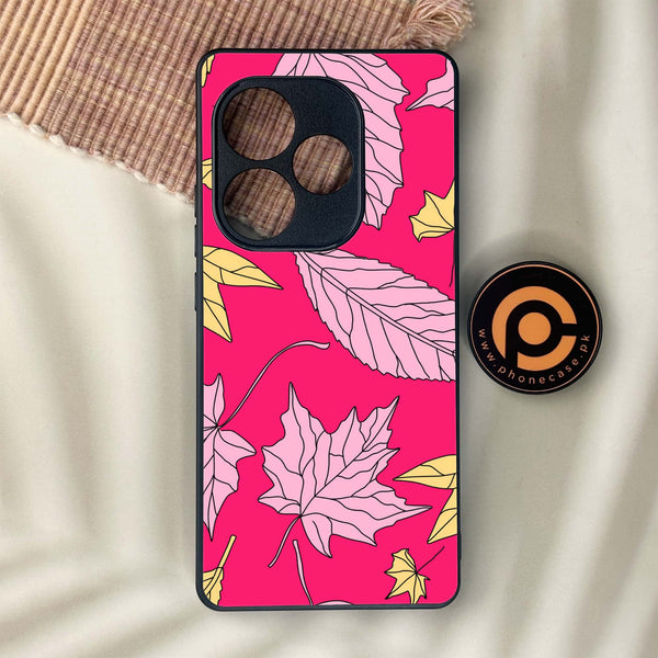 Realme GT 6 - Floral Series Design 6 - Premium Metal Printed soft Bumper shock Proof Case